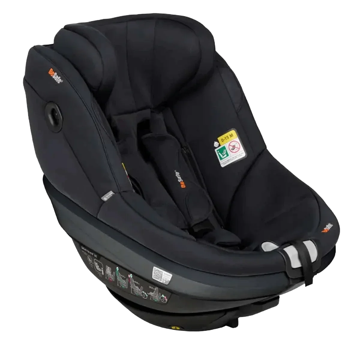 BeSafe - Otroški avtosedež Beyond² 360 (61-125cm) - Black Soft Breeze