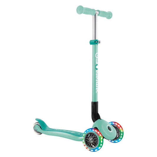 Globber - Skiro Primo, zložljiv, svetleča kolesa - Mint - G432-206-3 Luxbaby
