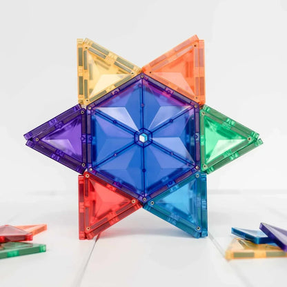 Connetix - Magnetic Tiles - Rainbow Geometry Pack (30 pieces)