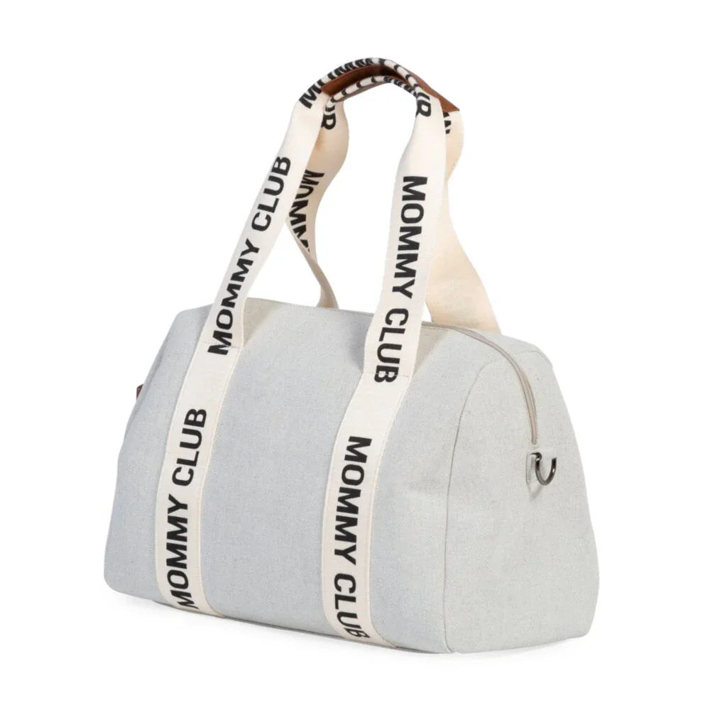 Childhome - Torba Mommy Club Signature - Canvas Off White - CWMCSCOW Luxbaby