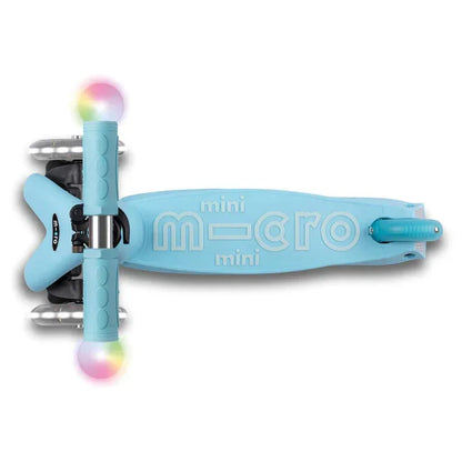 Micro - Otroški skiro Mini2Grow Deluxe Magic LED - Moder (4v1)