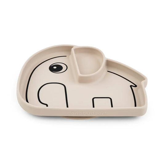 Done by Deer - Krožnik Stick & Stay Elphee - Sand - DBD13045 Luxbaby