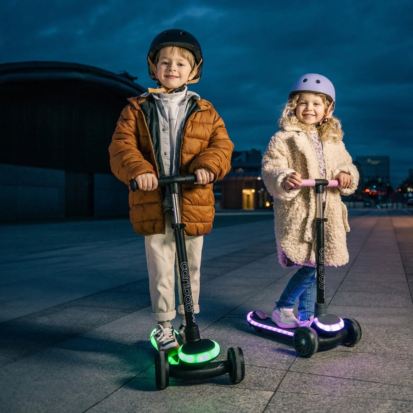 Cariboo - Otroški skiro LEDstar - Pink - JYK-038-P Luxbaby