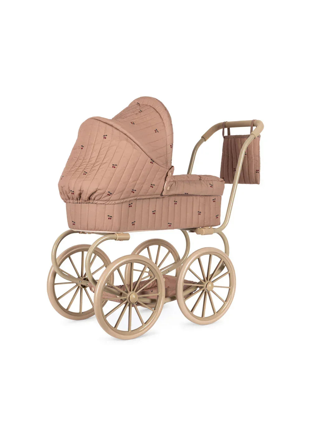 Konges Sløjd - Doll's Stroller with Basket - Cherry Blush