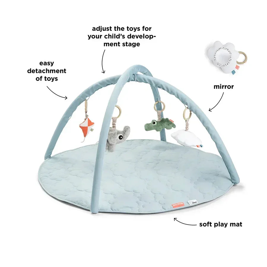 Done by Deer - Playground Activity Play Mat - Blue