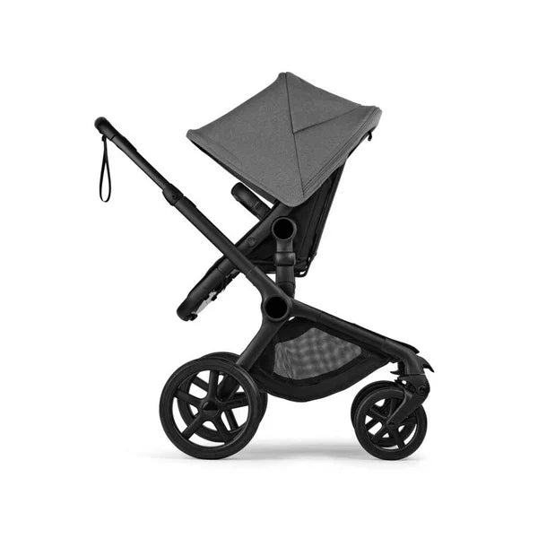 Bugaboo - Otroški voziček Fox 5 Renew Black/Heritage Black - Moon Grey (2v1)