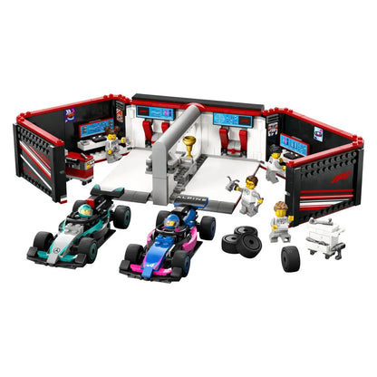 Lego City - Avtomehanična delavnica F1 ter dirkalnika Mercedes-AMG in Alpine - L1235815 Luxbaby