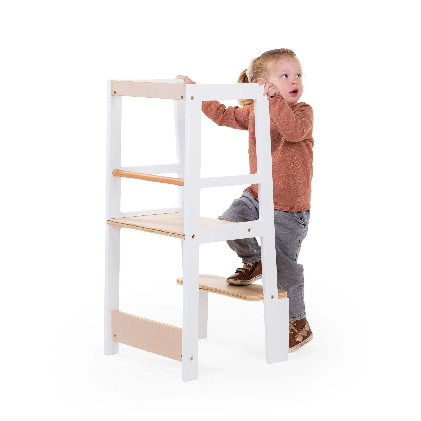 Childhome - Učni stolp - White Natural - CHLTNW Luxbaby
