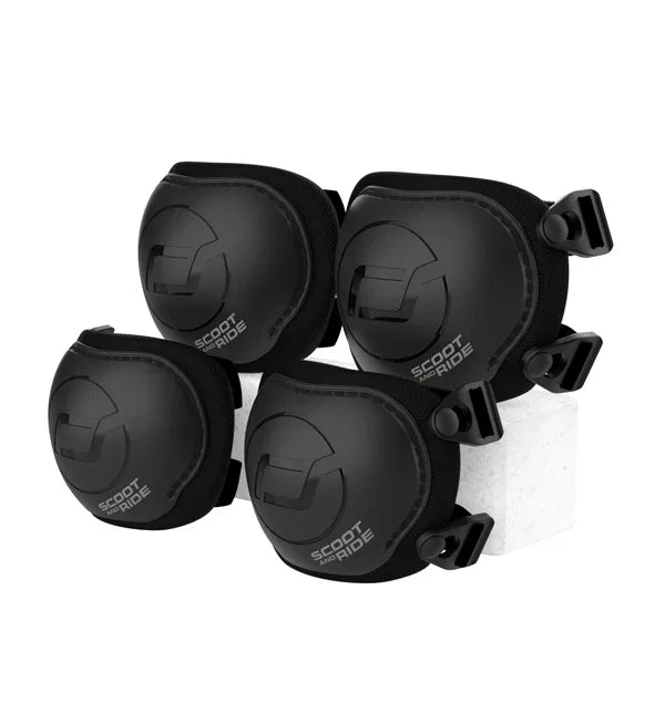 Scoot&Ride - Set ščitnikov S - Black/Ash - SR00174 Luxbaby