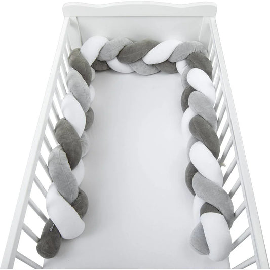 Bubaba by FreeON - Obroba za posteljo - Grey/White - FO1167411 Luxbaby