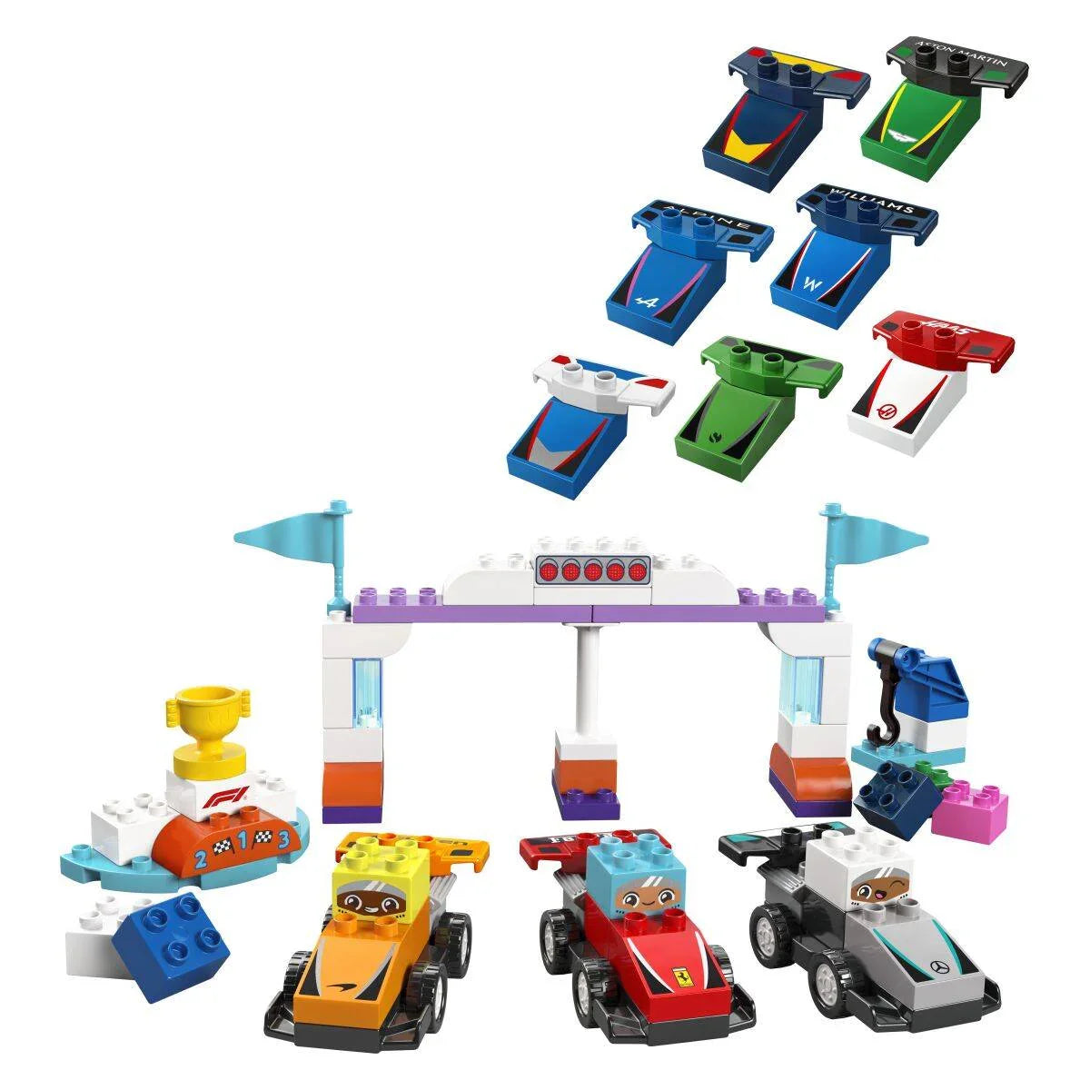 Lego Duplo - Dirkalniki in dirkalci ekipe F1 - L1235759 Luxbaby