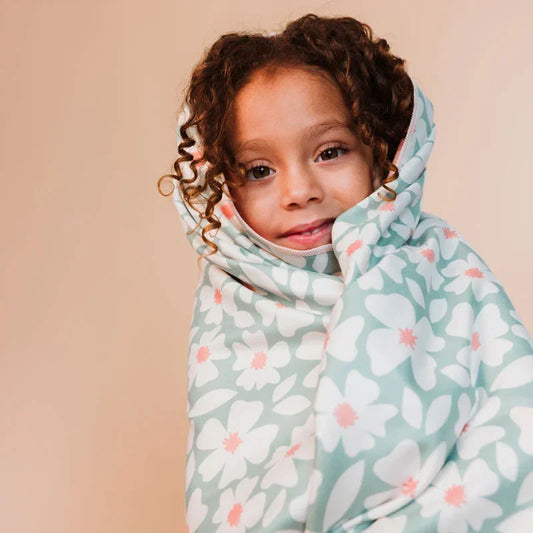 Swim Essentials - Brisača iz mikrofibre - Florish Green (180x90 cm)