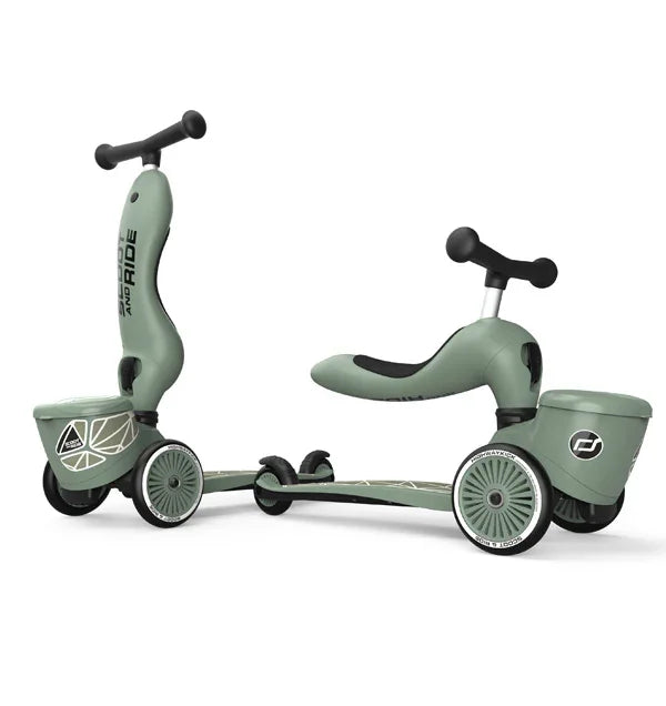 Scoot&Ride - Otroški poganjalec in skiro Highwaykick 1 Lifestyle - Green Lines - 96604 Luxbaby