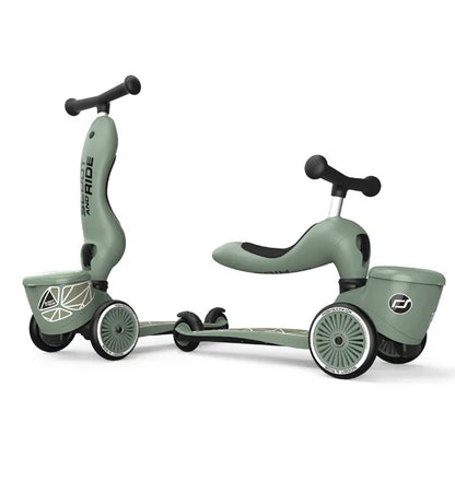 Scoot&Ride - Otroški poganjalec in skiro Highwaykick 1 Lifestyle - Green Lines - 96604 Luxbaby
