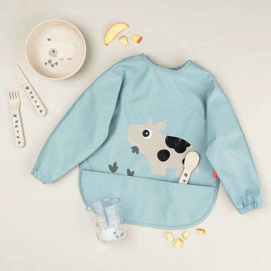 Done by Deer - Slinček z rokavi Tiny farm - Blue - DBD1353732 Luxbaby