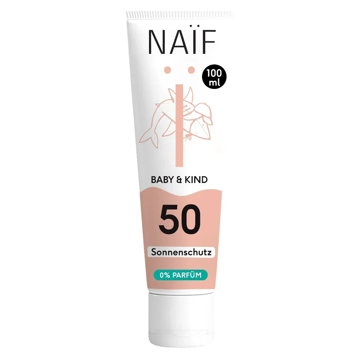 Naif - Mineralna sončna krema za dojenčke in otroke brez parfumov ZF 50 (100ml)