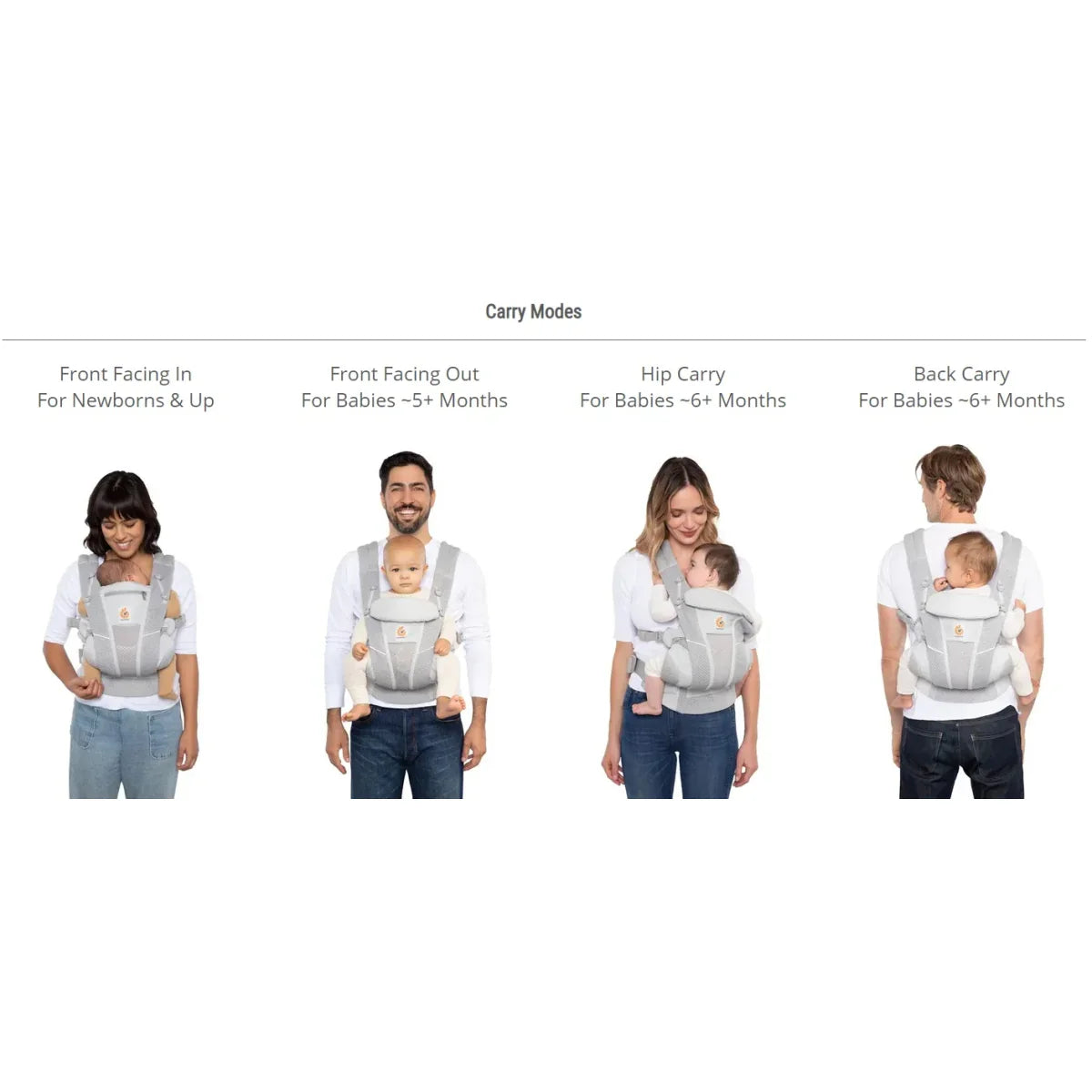 Ergobaby - Omni Breeze nosilka - Pearl Grey - BCZ360PGRY Luxbaby