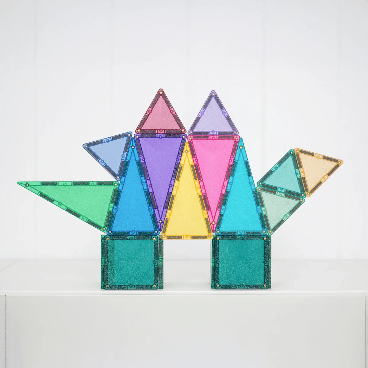 Connetix - Magnetne ploščice - Glitter Castle (48 kosov) - CT-G-00048-GP Luxbaby