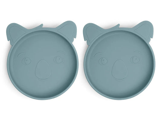 Nuuroo - Akila Silikonski krožnik Koala - Lead (2kosa) - NU118L Luxbaby