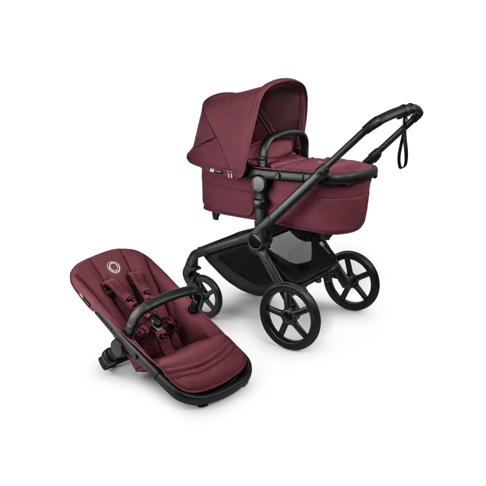 Bugaboo - Otroški voziček Fox 5 Renew Travel - Dark Cherry (4v1) - K14090 Luxbaby
