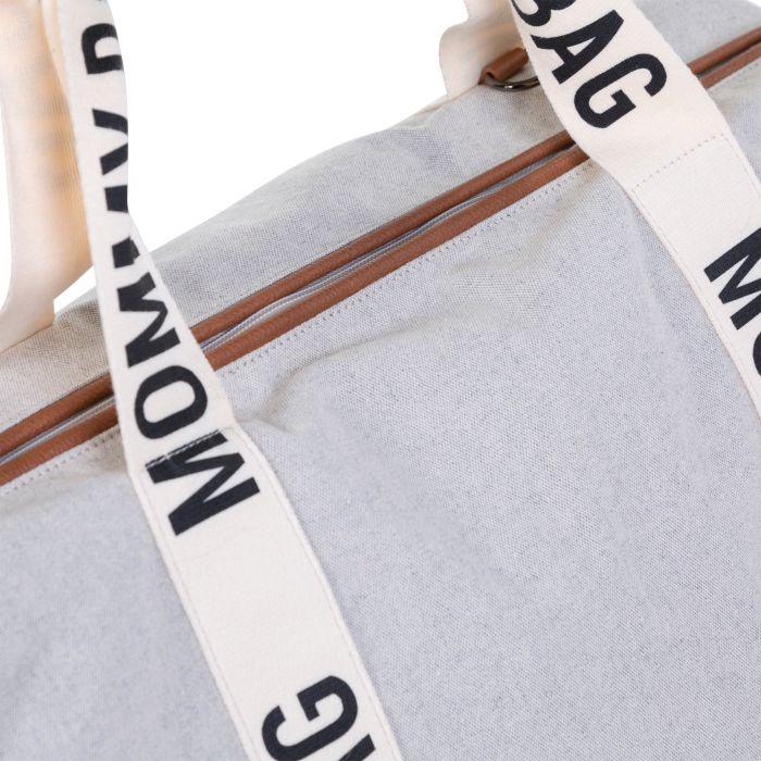Childhome - Torba Mommy Bag Signature - Canvas Off White - CWMBBSCOW Luxbaby