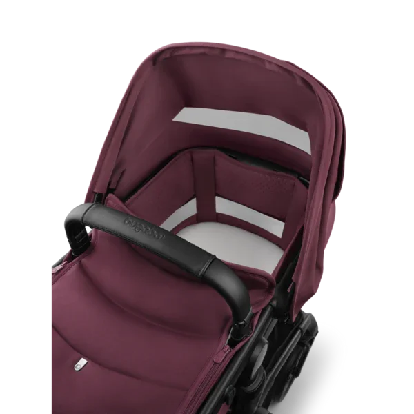 Bugaboo - Otroški voziček Fox 5 Renew Black/Dark Cherry - Dark Cherry (2v1) - 13823 Luxbaby