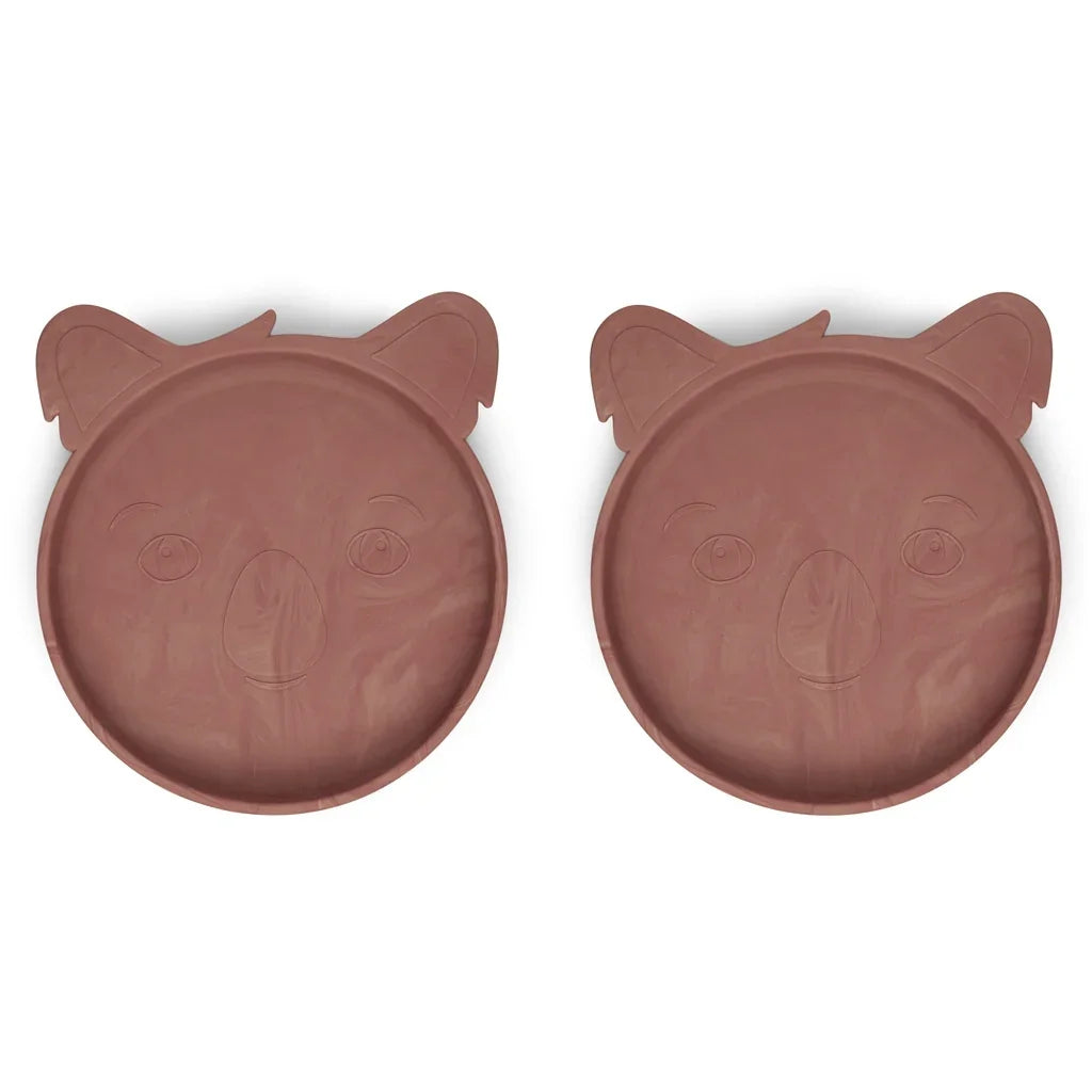 Nuuroo - Akila Silikonski krožnik Koala - Red Mix (2kosa) - NU288RM Luxbaby