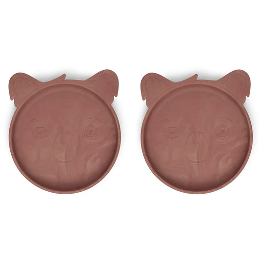 Nuuroo - Akila Silikonski krožnik Koala - Red Mix (2kosa) - NU288RM Luxbaby