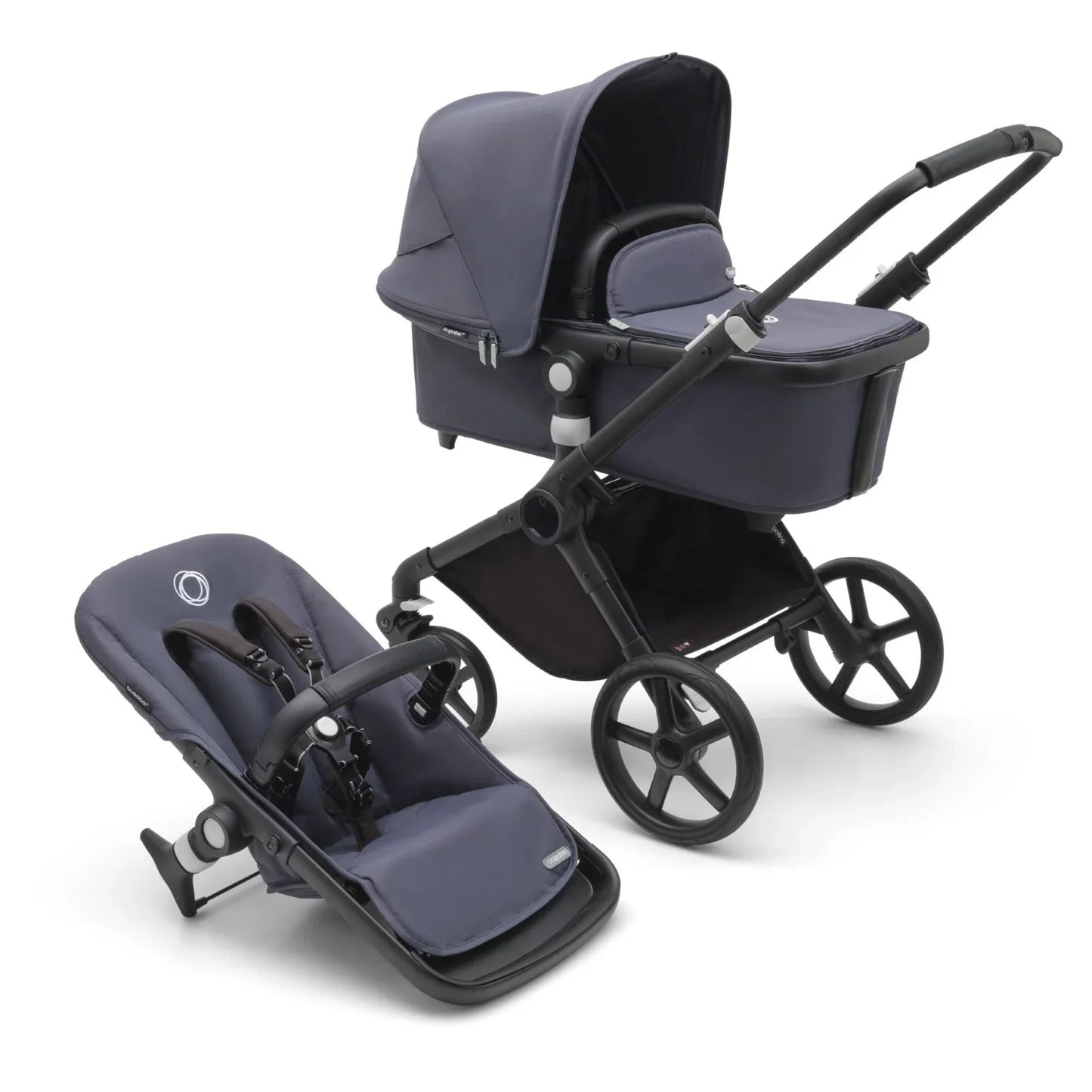 Bugaboo - Otroški voziček Fox Cub - Stormy Blue (2v1) - B11476 Luxbaby