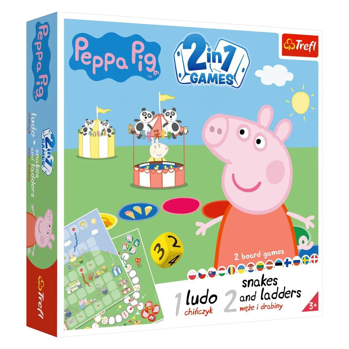 Trefl - Družabni igri - Pujsa Pepa (človek ne jezi se, kača in lestev) - T1079983 Luxbaby