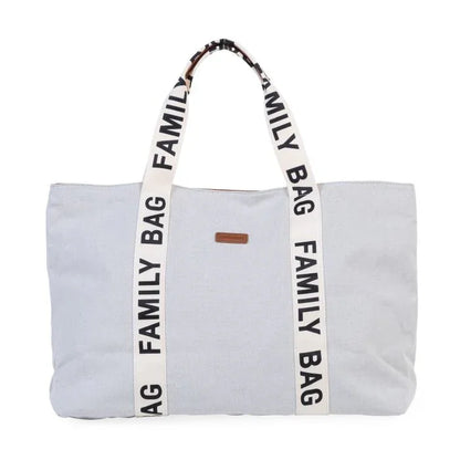 Childhome - Torba Family Bag Signature - Canvas Off White - CWFBSCOW Luxbaby