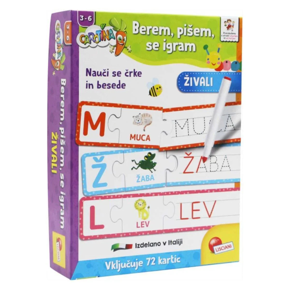 Lisciani - Berem, pišem, se igram - L974648 Luxbaby