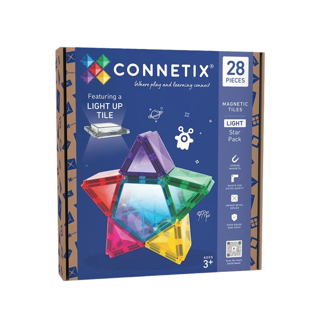 Connetix - Magnetne ploščice - Light Star (28 kosov) - CT-L-00028-ST Luxbaby