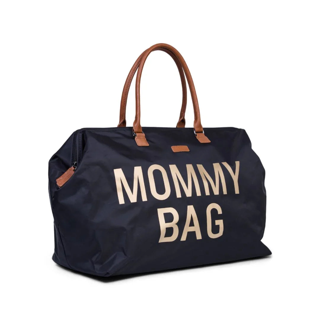 Childhome - Torba Mommy Bag Big - Black Gold - CWMBBBLGO Luxbaby