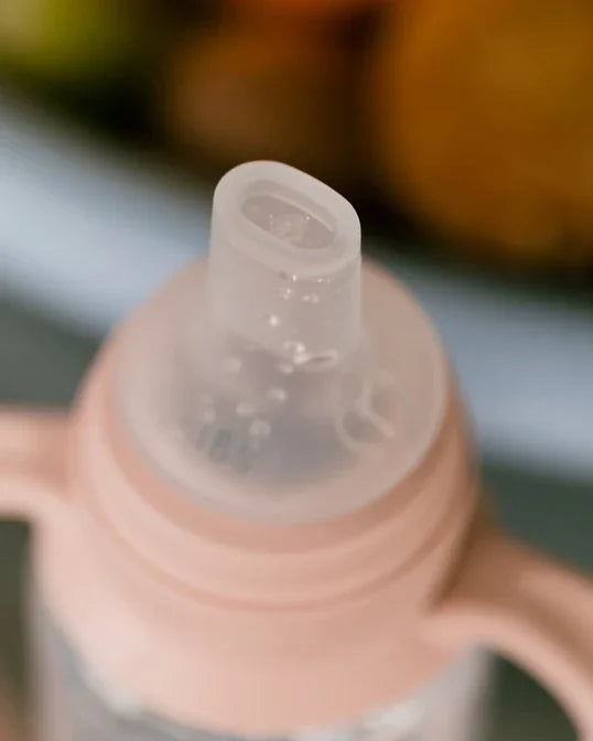 BIBS - Steklenička za učenje pitje, silikon - Blush - 50211244 Luxbaby