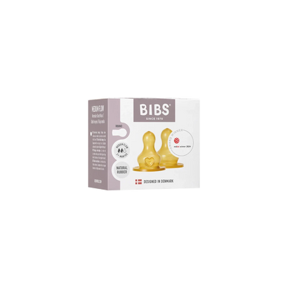 BIBS - Anti-kolik cuclji za otroško stekleničko, lateks - Srednji pretok - 5000002 Luxbaby
