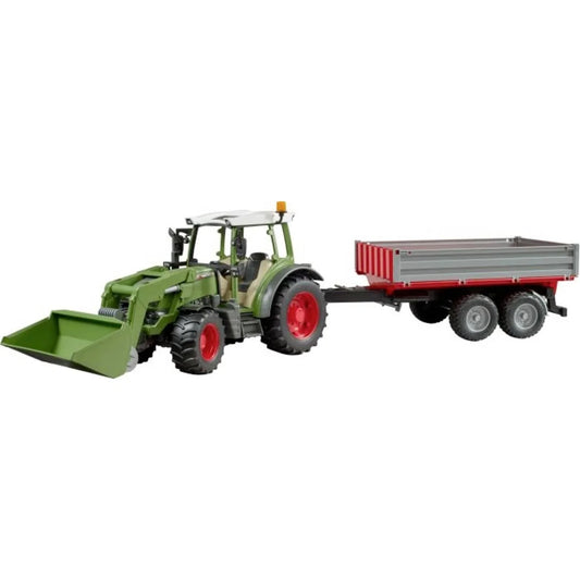 Bruder - Traktor Fendt Vario 211 s čelnim nakladnikom in prekucno prikolico - 1182333 Luxbaby