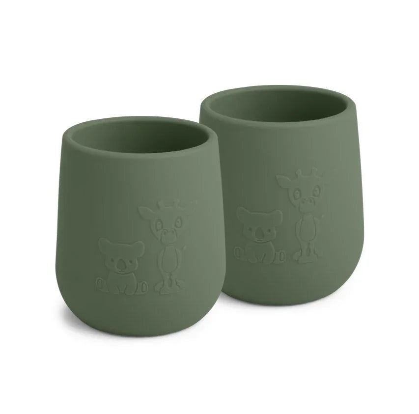 Nuuroo - Abel Silikonska skodelica - Dusty Green (2kosa) - NU366DG Luxbaby