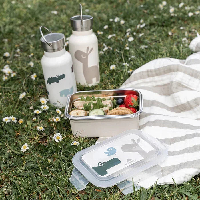 Done by Deer - Kovinska škatlica za malico - Lalee/Croco Sand