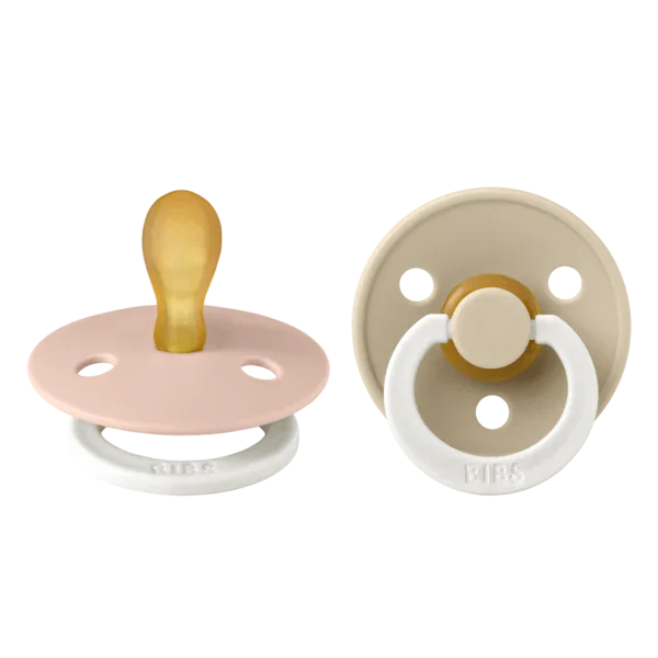 BIBS - Simetrična duda Colour nočna, lateks - Blush/Vanilla Glow - 2121425 Luxbaby