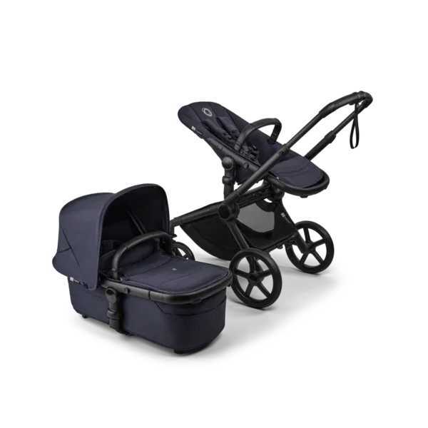 Bugaboo - Otroški voziček Fox 5 Renew Black/Deep Indigo - Deep Indigo (2v1)