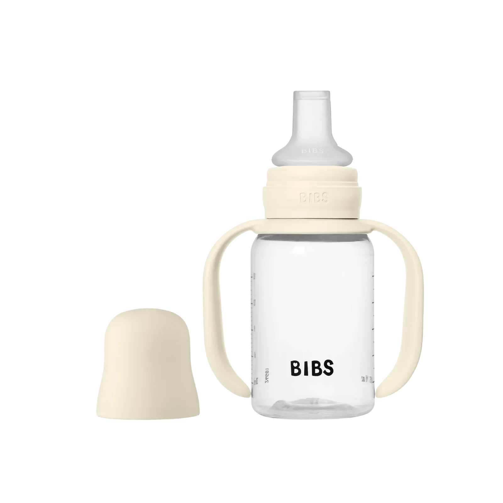 BIBS - Steklenička za učenje pitje, silikon - Ivory - 50211216 Luxbaby