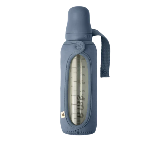 BIBS - Ovitek za veliko otroško stekleno stekleničko - Petrol 225ml - 9413260 Luxbaby