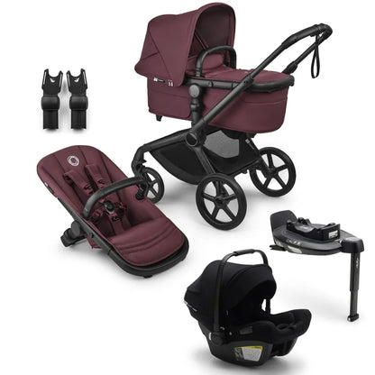 Bugaboo - Otroški voziček Fox 5 Renew Travel - Dark Cherry (4v1) - K14090 Luxbaby