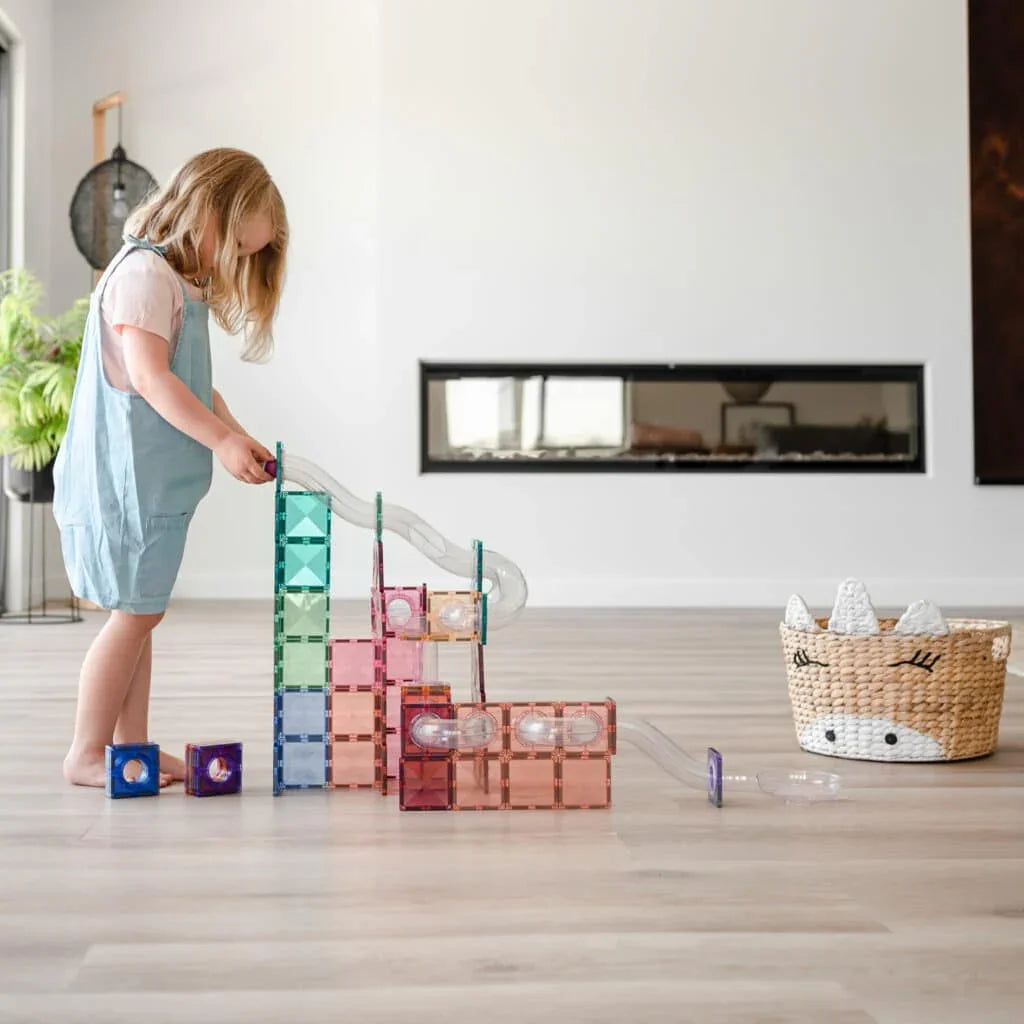 Connetix - Magnetne ploščice - Pastel Ball Run Expansion Pack (80 kosov) - CT-P-00080-BR Luxbaby