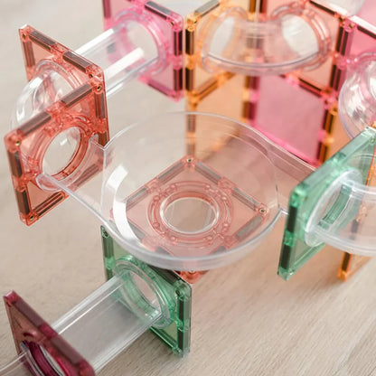 Connetix - Magnetne ploščice - Pastel Ball Run Expansion Pack (80 kosov) - CT-P-00080-BR Luxbaby