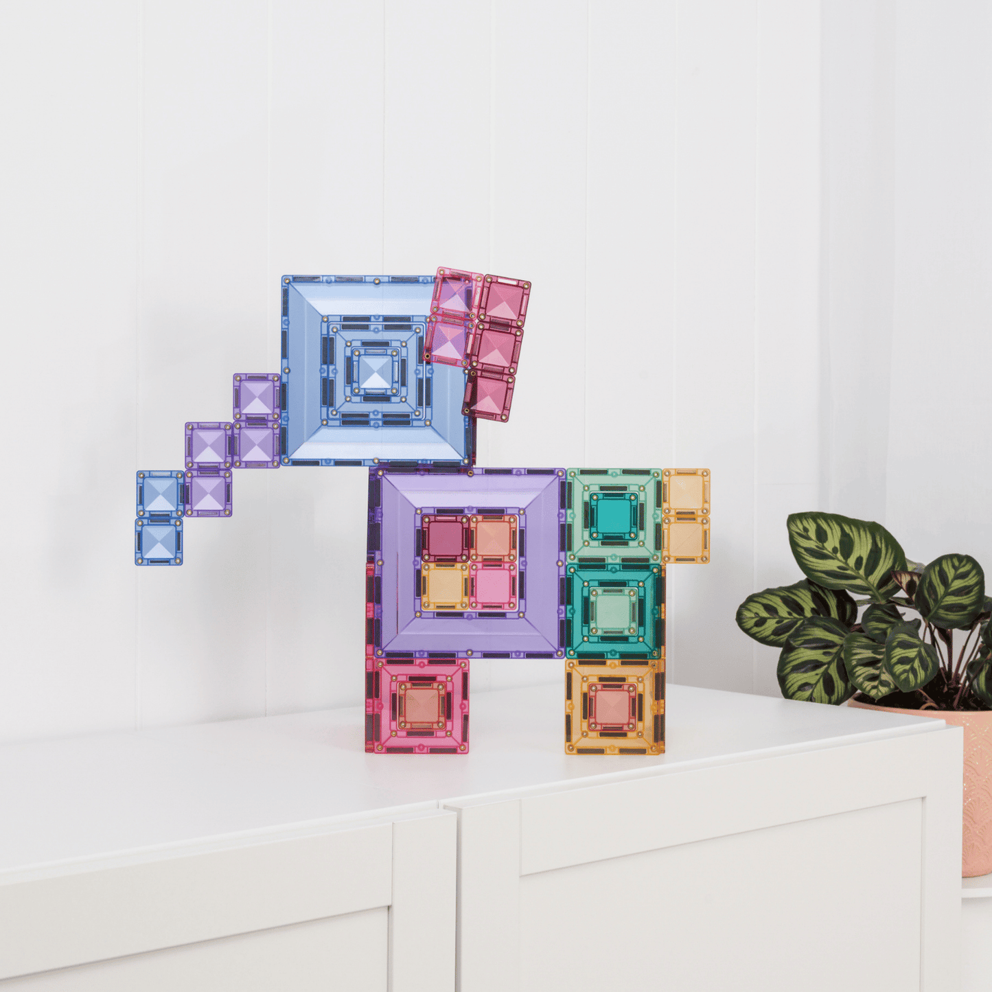 Connetix - Magnetne ploščice - Pastel Portal Pack (48 kosov)