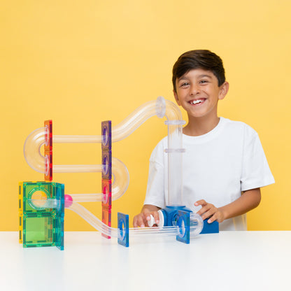 Connetix - Magnetne ploščice - Ball Run Launcher Pack (47 kosov)
