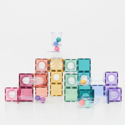 Connetix - Magnetne ploščice - Ball Run Pastel Pack (114 kosov)