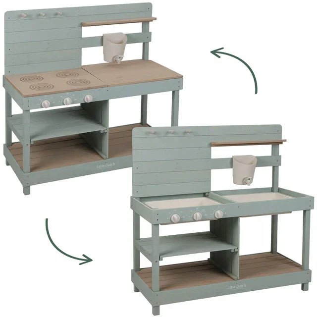 Little Dutch - Lesena zunanja otroška kuhinja